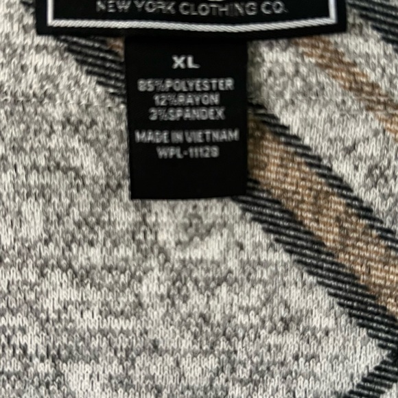 Chic Plaid A-Line Skirt in Gray and Tan NWT - Picture 7 of 7